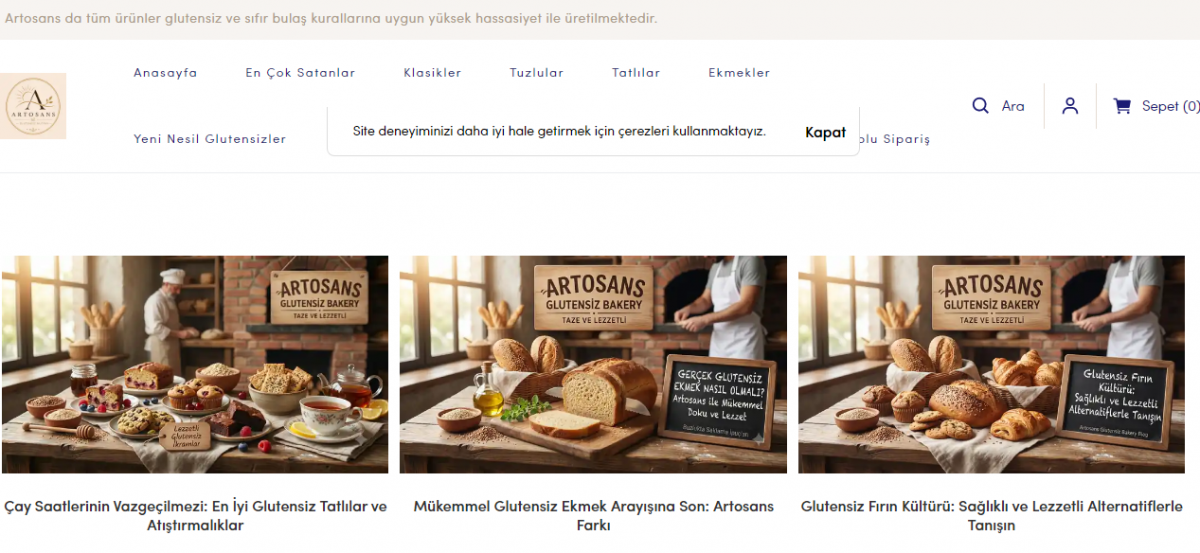Glutensiz Ekmek Satın Al